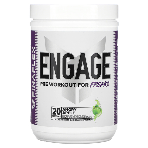 Finaflex, Engage, Pre Workout For Freaks, Angry Apple, 545 г (19,3 унции)