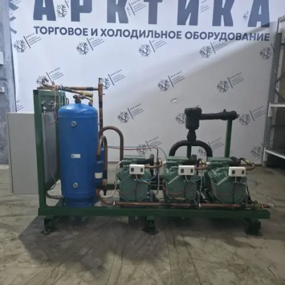 ЦХМ на базе Bitzer 4DES-5Y-40S (Зеленый 3 агрегата)