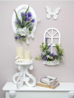 Панно на стену для интерьера "Окно с цветами"