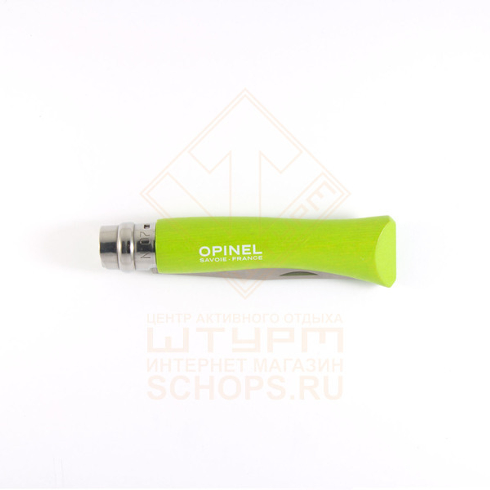 Нож складной Opinel 7 VRI, Neon Green