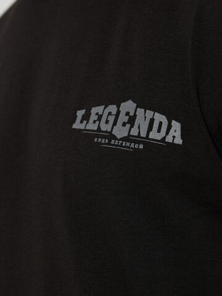 Футболка хлопковая мужская LEGENDA Щит и Меч черная