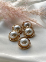 Пуговицы Глянцевое Золото Жемчуг1