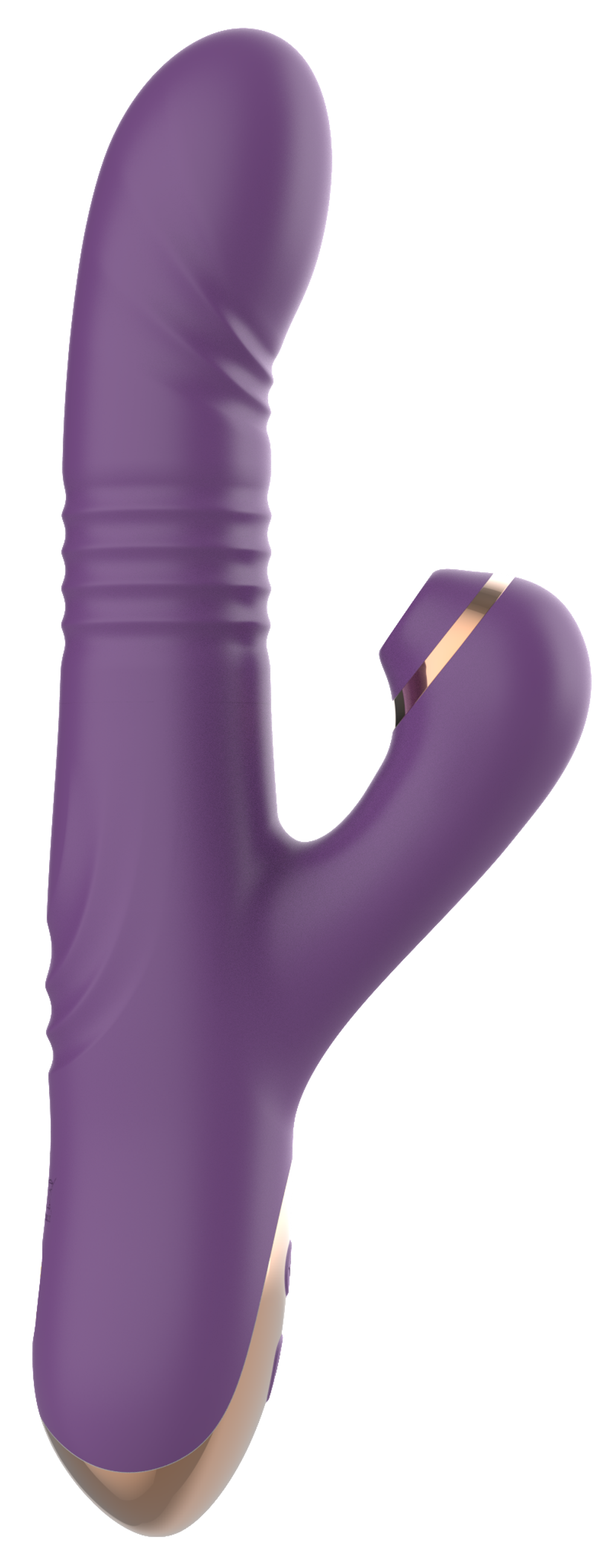 Силиконовый вибратор с возвратно-поступательной стимуляцией SW24126-purple