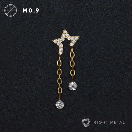 Pendant Starfall Crystal PVD Yellow