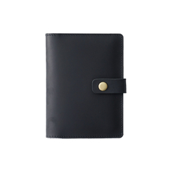 Портмоне для документов Бумажник кожаный черный Обложка для документов Кошелек КожаноFF