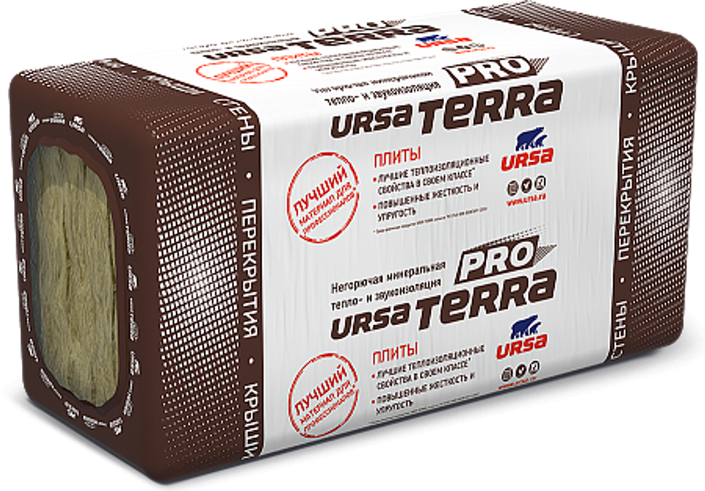 Минплита URSA TERRA PRO 34 PN (24) 1250-610-50 (0.915 м3)