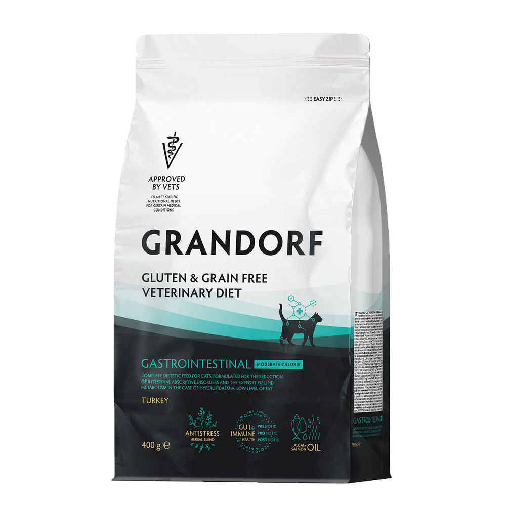 GRANDORF VETDIET Gastrointestinal Moderate Calroie - ВЕТДИЕТА для кошек с проблемами ЖКТ.