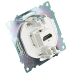 Розетка HDMI 2.1, Type A (механизм), STEKKER GLS00-7118-01, серия Катрин, белый 50058