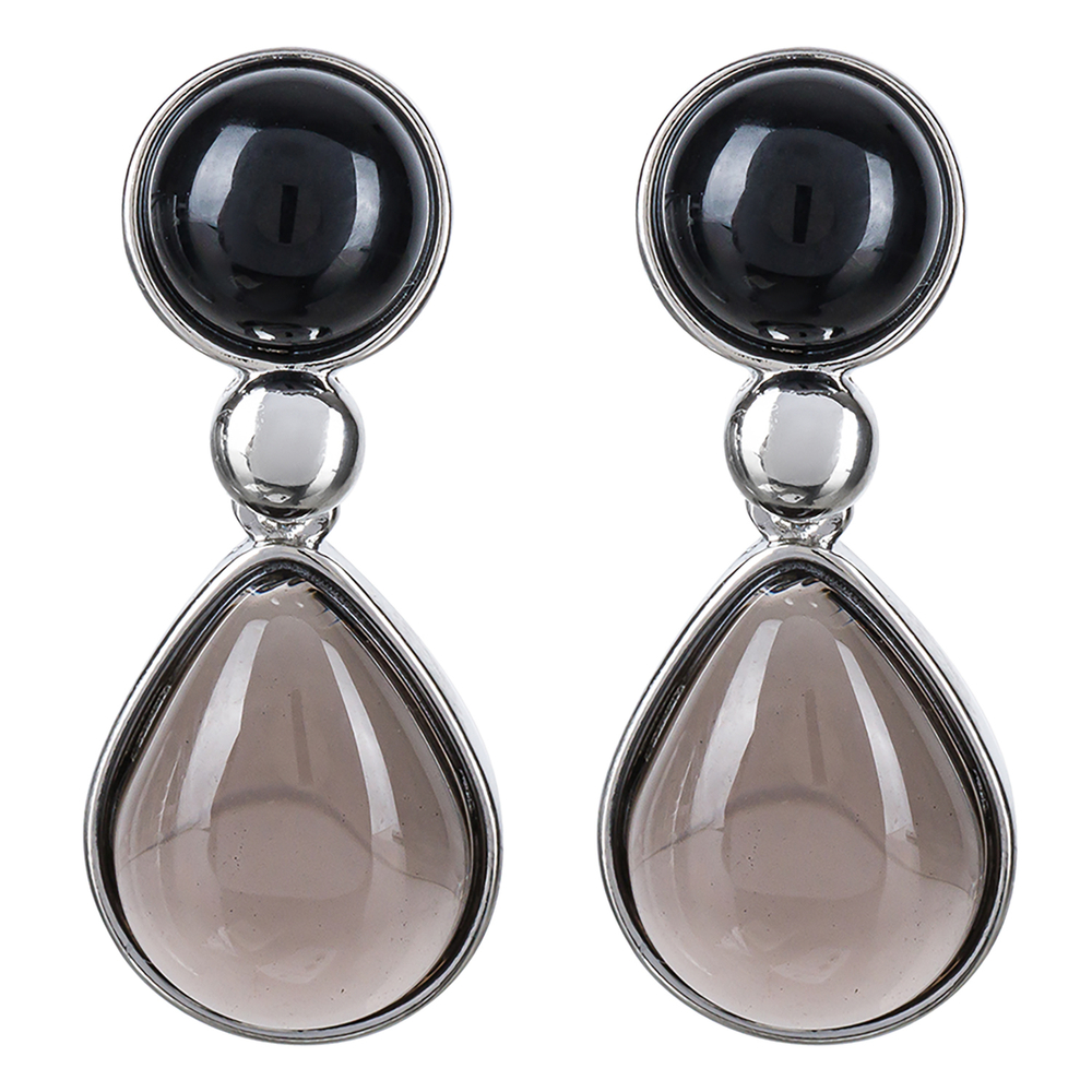Серьги Possebon Agata Preto, Obs Fume A0738.4.1 S