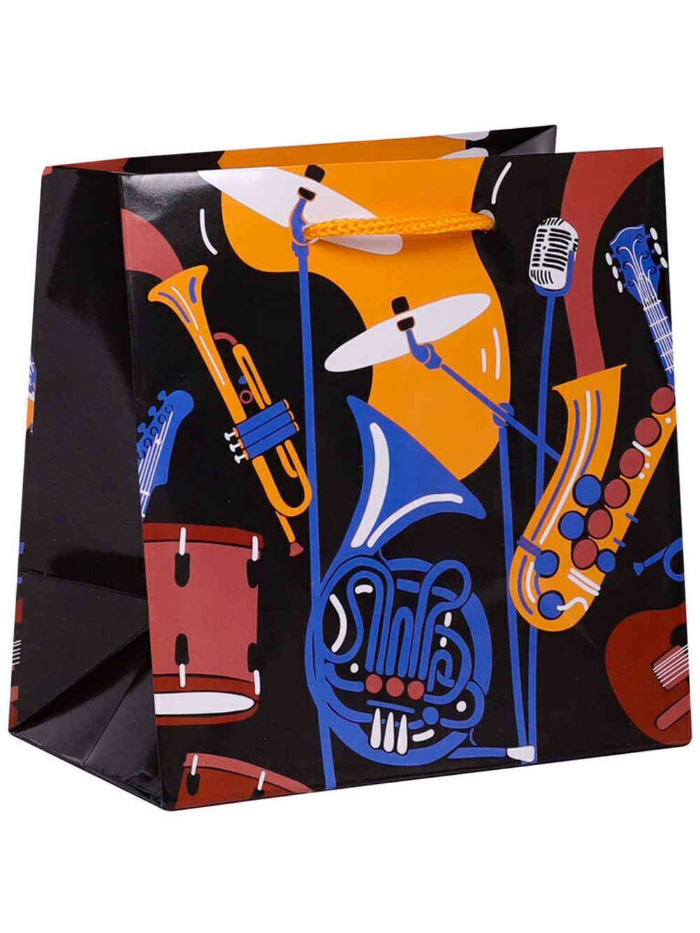 Пакет подар. бумажн. 22*22*11см, 157гр/м2 Музыкальный