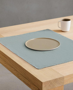ZARA HOME ЛЬНЯНАЯ САЛФЕТКА, СВЕТЛО-ГОЛУБОЙ