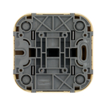 Переключатель 2х-клавишный IP20 10A 250В дерево Quteo Legrand