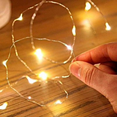 Гирлянда электрическая "Нитка" 30 ламп LED, 3м, цвет теплый белый, LQ-02-30-1