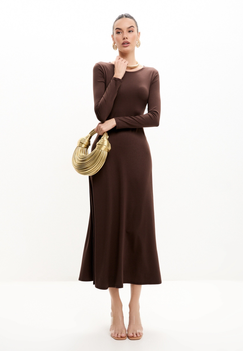 Платье с накидкой