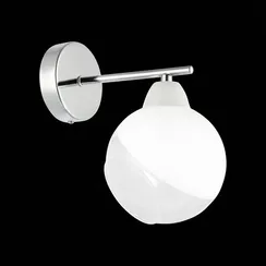 SLE102701-01 Светильник настенный Хром/Прозрачный, Матовый никель E14 1*40W GIORTE