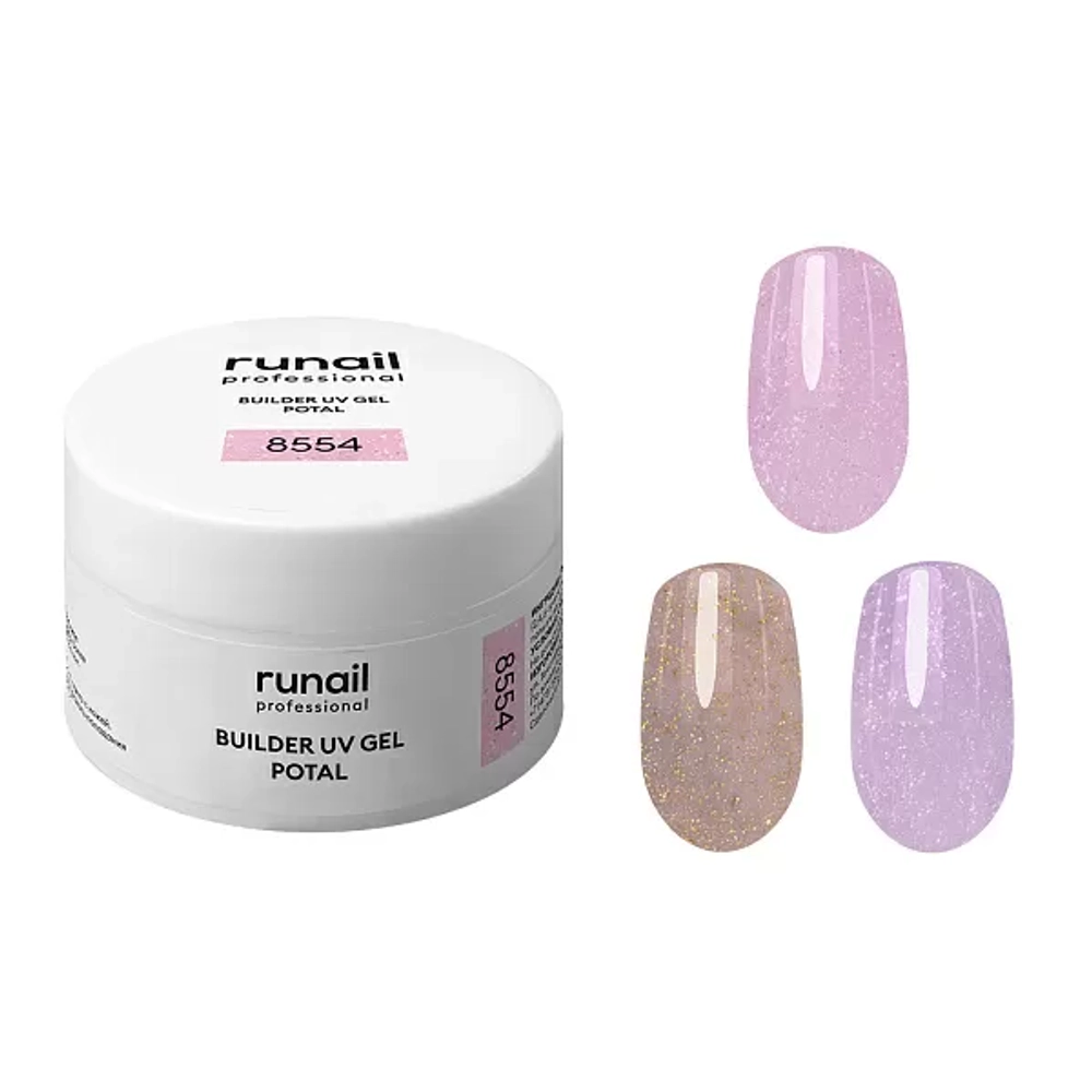 Моделирующий УФ-гель с поталью BUILDER UV GEL POTAL, 15 г №8557