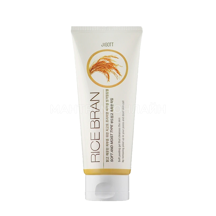 Пилинг-гель для лица 3W Clinic Rice Bran Moisture с рисовыми отрубями Peeling Gel 180 мл