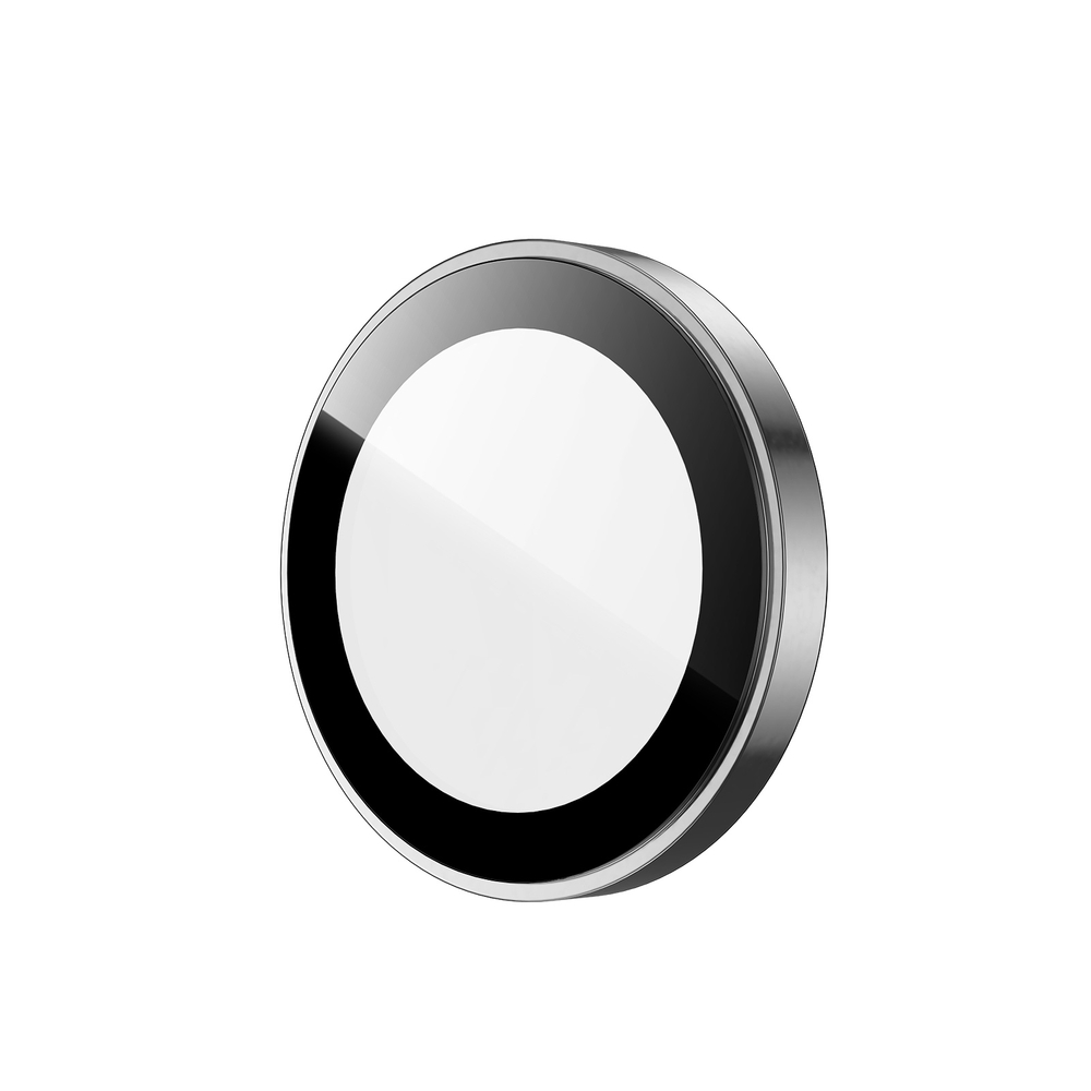 Защитное стекло на объективы камеры для iPhone 17 Pro и 17 Pro Max, серия HAWK Series от Dux Ducis, рамки из алюминия серебристого цвета