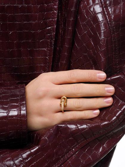 Кольцо "Amore shine long" Gold