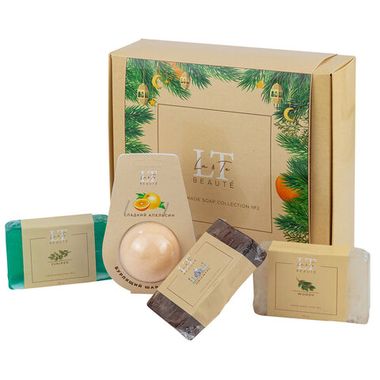 Набор 2( мыло Восток.Древесное.Можжевельник.шар Сладкий апельсин) La and Te beaute LT-SP2(мыло+шар)