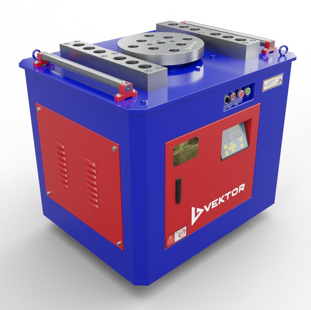 Станок для гибки арматуры Vektor GW40М с электронным блоком управления (ЧПУ) - [3 кВт / до 36 мм]