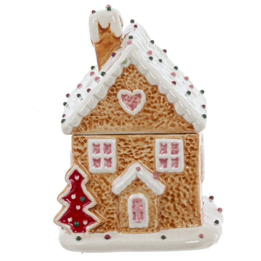 GAEM Конфетница "Пряничный дом", 400 мл, L10,5 W10,5 H16 см, 2в.