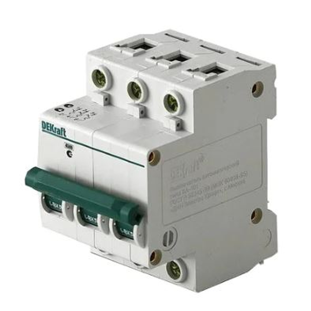 Автоматический выключатель DEKraft ВА101-3P-006A-C 11076DEK