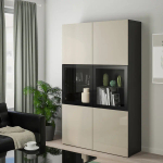 Комбинация для хранения - IKEA BESTÅ/BESTA/БЕСТА/БЕСТО ИКЕА, 120x42x193 см, серый,