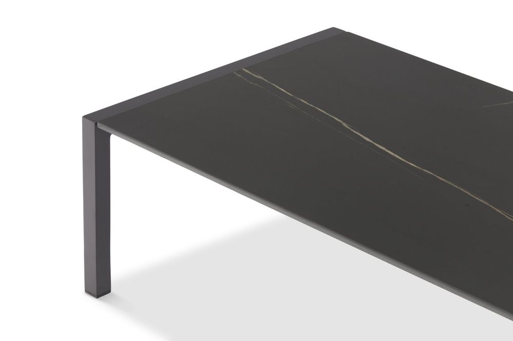 Stockholm, стол кофейный антрацит/черный, алюминий/спеченный камень