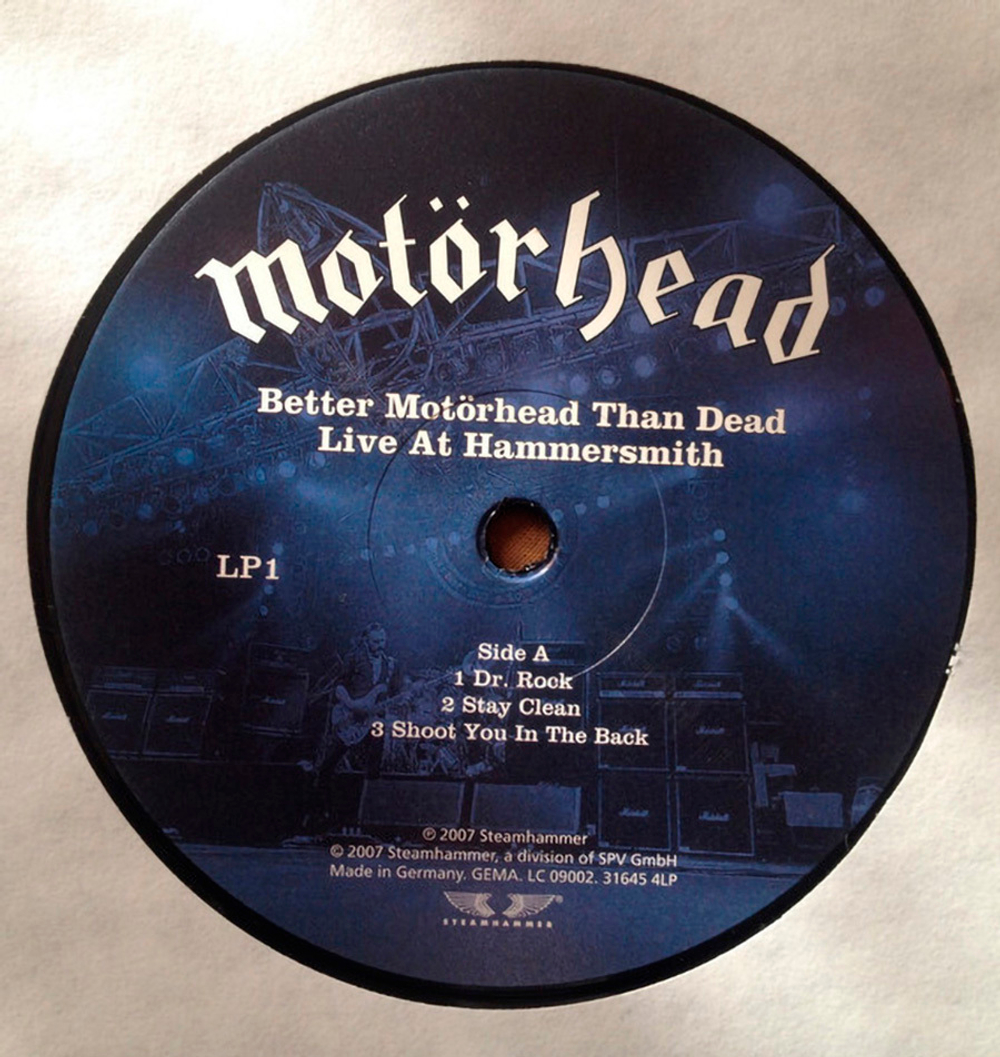 Motorhead / Better Motorhead Than Dead - Live At Hammersmith (4LP)