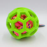 Мяч с канатным мячом внутри (из нетоксичной термопластичной резины, 7,6 см) NEMS