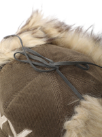 Кепка Утепленная Faux Fur Corduroy Earflap Cap