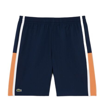 Мужские теннисные шорты Lacoste Sport Colourblock Panels Lightweight - navy blue/blossom/white