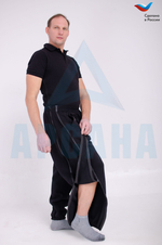 Брюки ортопедические с расширением на бедре. Размер 6XL (60-62). Цвет СИНИЙ