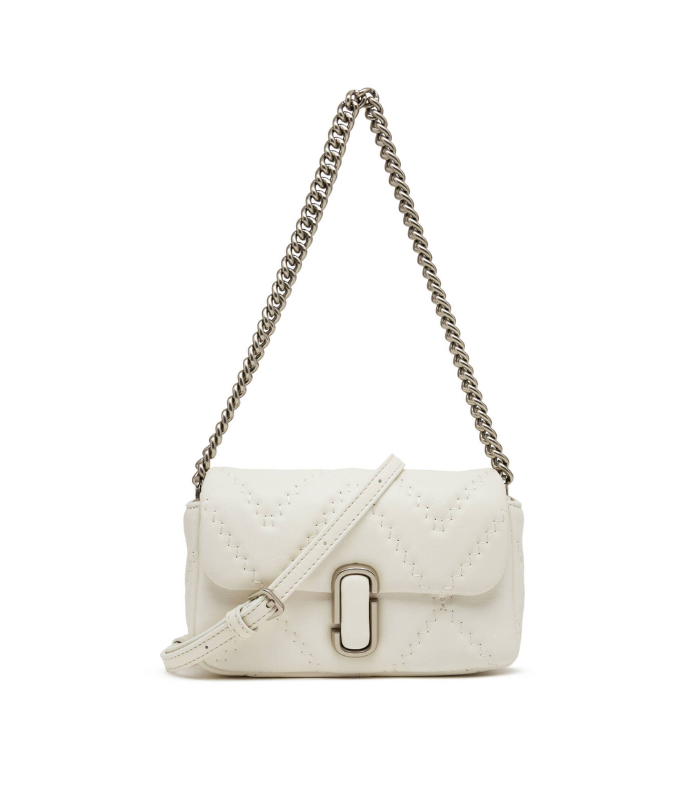 Кожаная сумка-мессенджер THE QUILTED LEATHER J MARC MINI Marc Jacobs - белый(2S3HSH016H03)