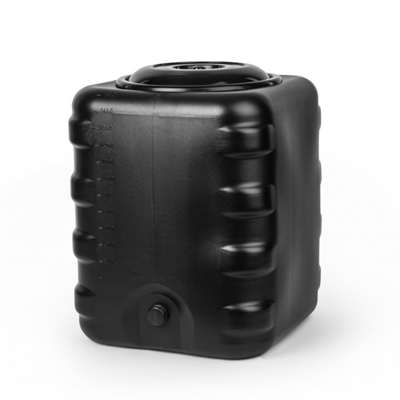 Бак для душа 150л (квадратный) черный АТВ М6463