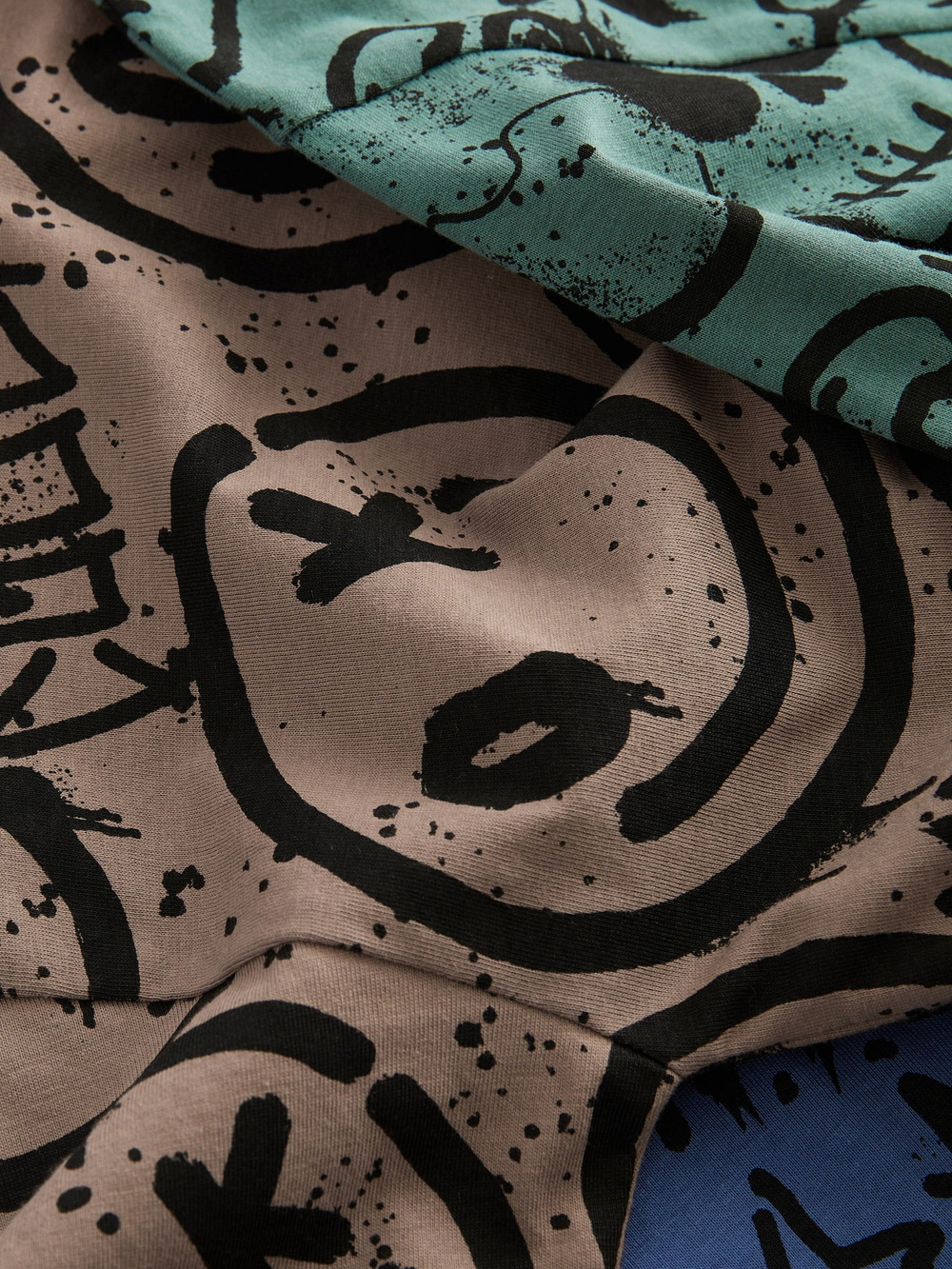 Пижама для мальчика Next B84-141, 3 шт., Коричневый, Синий, Бирюзовый