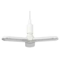 Фитолампа для растений светодиодная ЭРА FITO-24W-RB-E27-FOLD 3-х лепестковая красно-синего спектра 24 Вт Е27