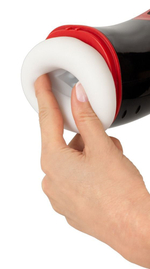 Автоматический мастурбатор WYNE 03 с подогревом (Цвет: черный с красным)