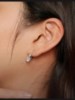 Серьги с муассанитами