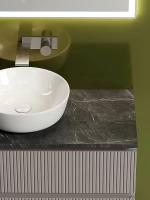 Тумба с раковиной Sancos SNOB T 100 со столешницей, Doha Soft