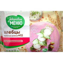 Хлебцы Здоровое Меню пшенично-ржаные № 11 90 гр