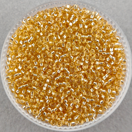 Miyuki Round #0003 (золото с внутренним серебрением)