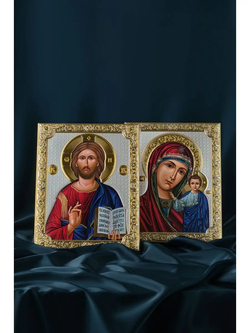 Спаситель Казанская БМ пара, домашний иконостас 160х210 2 шт.