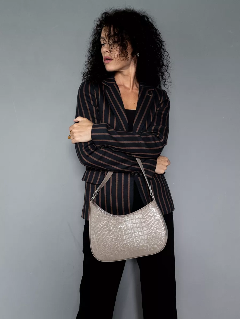 Сумка через плечо натуральная кожа