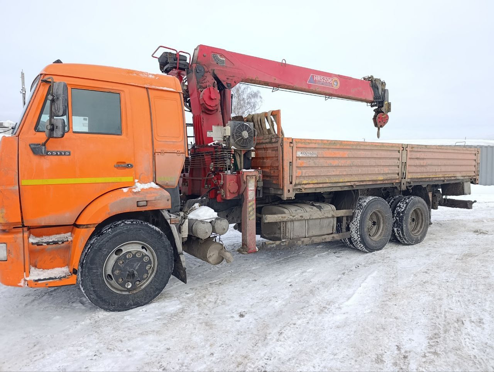 АвтоСтар 6896* на шасси КамАЗ 65115 6x4 Бортовой с КМУ 689642 (Дизельный, 6,7 л, 292 л.с., МТ)