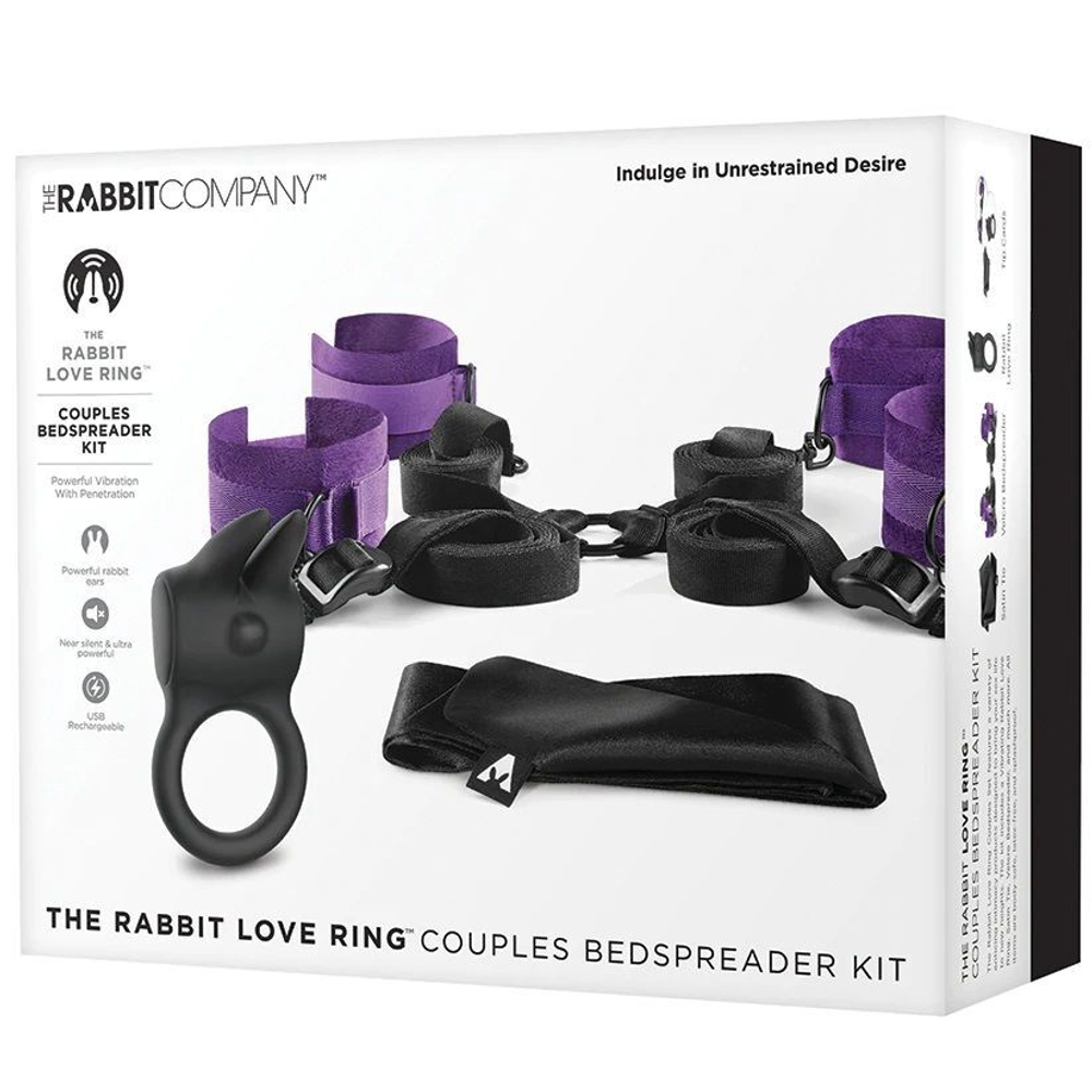 Любовный набор для двоих Couples Bedspreader Kit (Цвет: фиолетовый с черным)