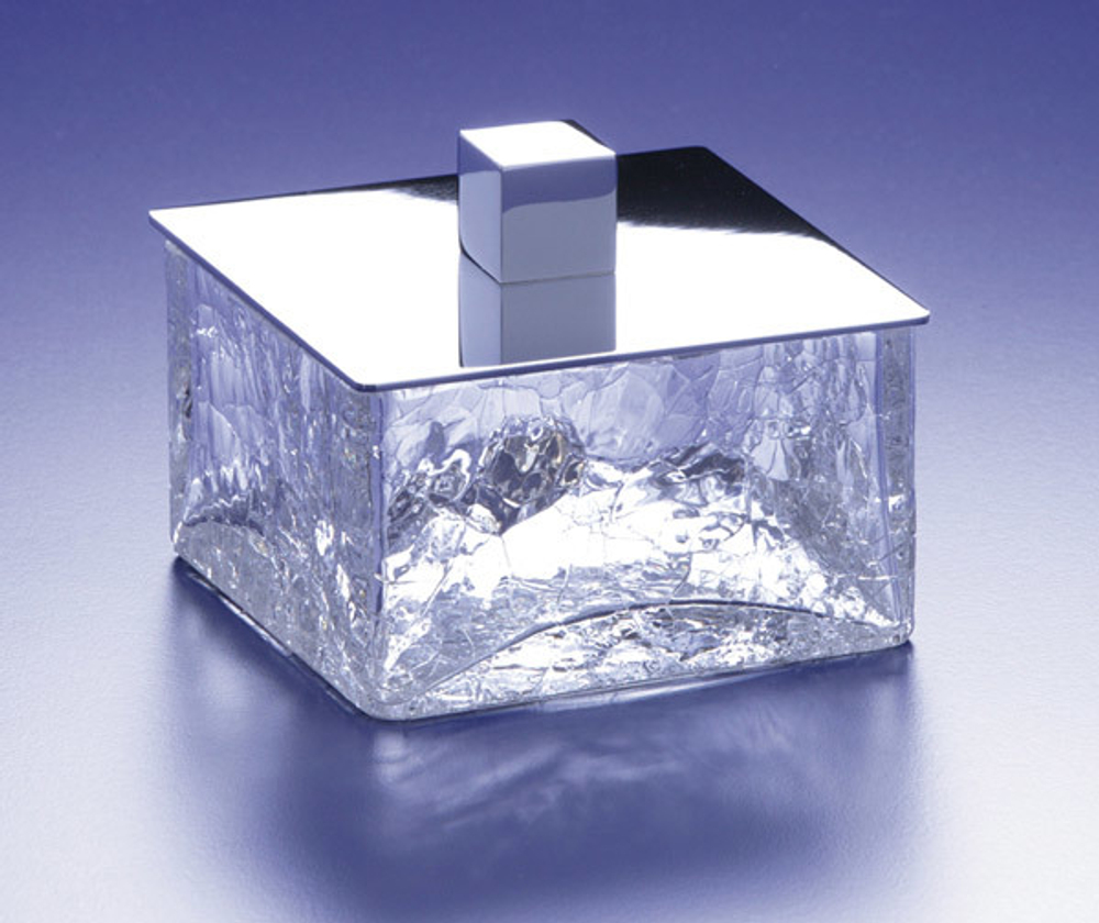 Емкость для косметики Windisch Box Craquele хром малая