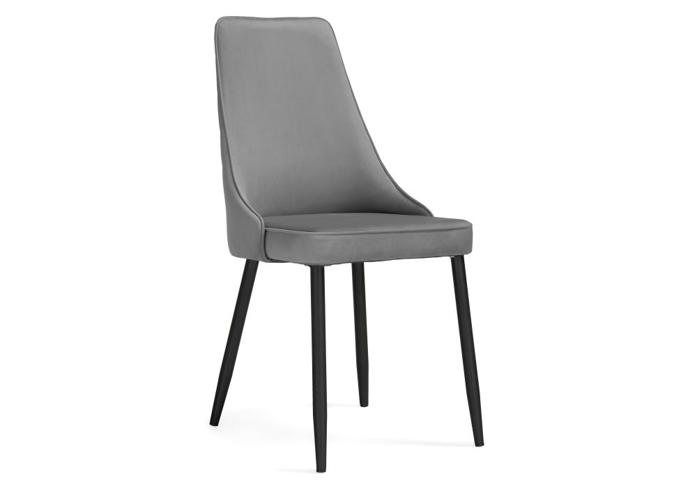 Стул на металлокаркасе Лорд темно-серый / черный