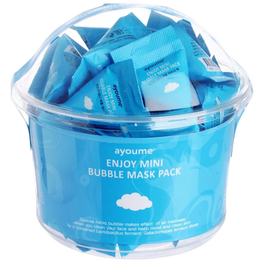 Маска для лица пузырьковая Ayoume Enjoy Mini Bubble Mask Pack, 30 шт